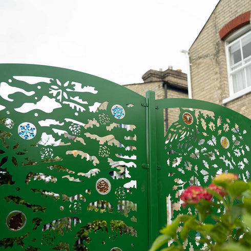 Bespoke Four Seasons Metal Fence Panels Garden Fencing Screens