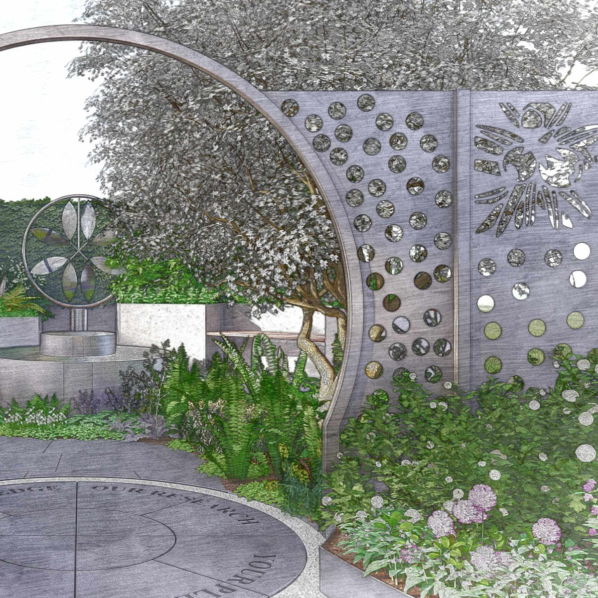Metal Fence Panels - Fencing for RHS Malvern Spring Festival 2022 ...
